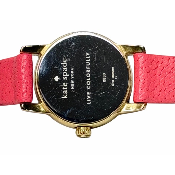 Kate Spade New York Live Colorfully Women 0830 Hot Pink Leather Band Org Box